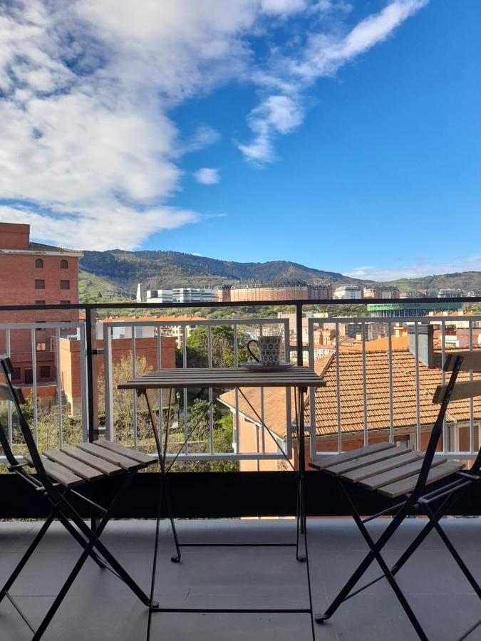 Alojamiento Moderno Y Sofisticado Con Vistas A La Ciudad Bilbau Exterior foto
